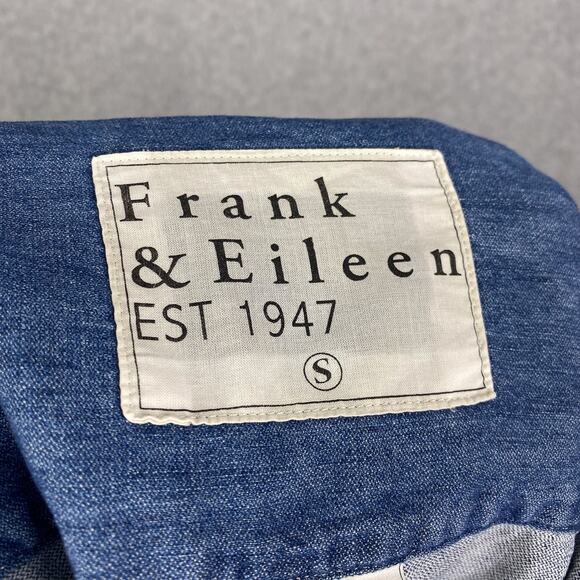 Frank & Eileen Distressed Vintage Wash Mary Classic Shirt Dress Size Small - Picture 12 of 13